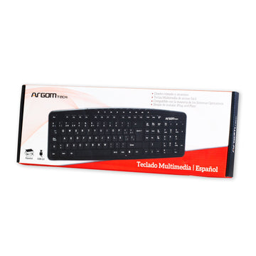 Argom English USB Multimedia Keyboard
